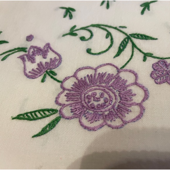 Vintage hand stitched pair of pillow cases - Picture 2 of 2